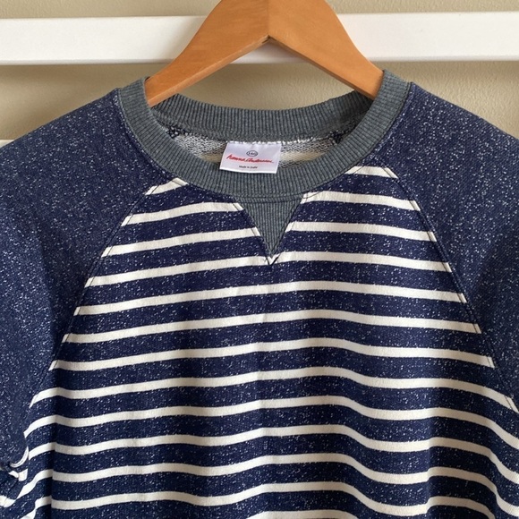 Hanna Andersson Boys Blue Striped Sweatshirt Size 12 - Picture 4 of 12